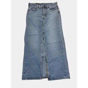 New Levi's Premium Ankle Column Skirt Women's Size 33 Please Hold medium Wash